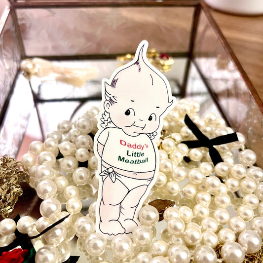 kewpie daddys little meatball sticker